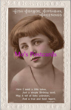 Load image into Gallery viewer, Greetings Postcard - With Cordial Birthday Greetings  DZ73
