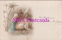 Load image into Gallery viewer, Religion Postcard - Baby Jesus in a Manger DZ75