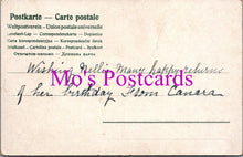 Load image into Gallery viewer, Greetings Postcard - Good Luck, Horseshoe of Flowers  DZ82