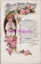 Load image into Gallery viewer, Greetings Postcard - To My Dear Daddy. Wartime Message  DZ89