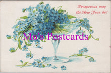 Load image into Gallery viewer, Embossed Greetings Postcard - Prosperous May The New Year Be!  DZ102
