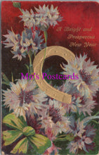 Load image into Gallery viewer, Embossed Greetings Postcard - A Bright and Prosperous New Year  DZ103