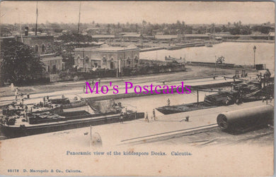 India Postcard - Calcutta, The Kiddezpore Docks   DZ127