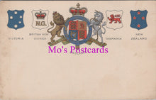 Load image into Gallery viewer, Heraldic Postcard - Heraldry, England, Victoria, British New Guinea DZ148