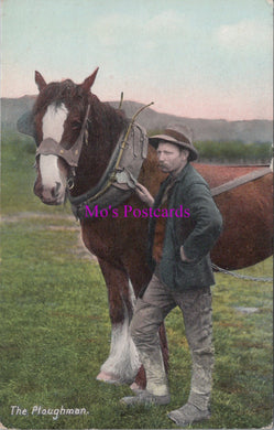 Farming Postcard - The Ploughman DZ157
