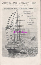 Load image into Gallery viewer, Australia Postcard - Australian Convict Ship   DZ329