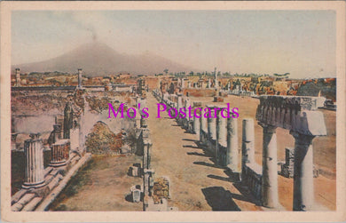 Italy Postcard - Pompei, Central View of The Forum   DZ327 