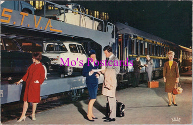 Railways Postcard - Chemins De Fer Francais, Train Auto-Couchettes DZ328