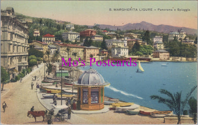 Italy Postcard - Santa Margherita Ligure, Panorama e Spiaggia  SW14442