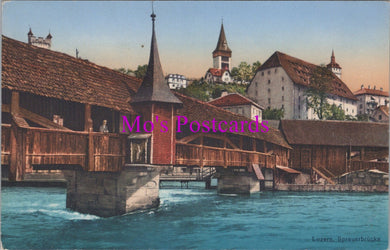 Switzerland Postcard - Luzern, Lucerne, Spreuerbrucke  DZ297