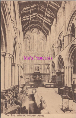 Northumberland Postcard - Hexham Abbey, The East Window   DZ305