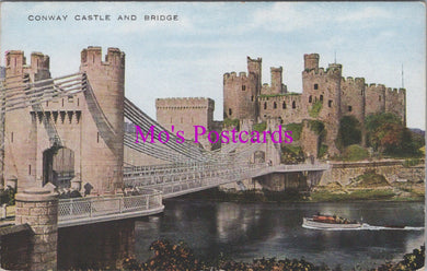 Wales Postcard - Conway Castle and Bridge  SW14411