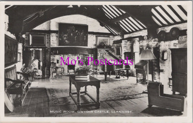 Wales Postcard - Music Room, Gwydir Castle, Llanwrst   SW14428