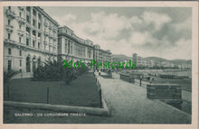 Load image into Gallery viewer, Italy Postcard - Salerno, Via Lungomare Trieste   SW13751