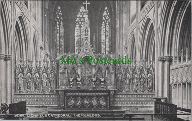Staffordshire Postcard - Lichfield Cathedral: The Reredos  SW13759