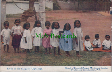 India Postcard - Babies in The Bangalore Orphanage  SW13772