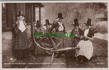 Load image into Gallery viewer, Wales Postcard - Welsh Woman Spinning and Knitting, Tan-Y-Bwlch   SW13775
