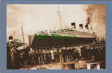 Load image into Gallery viewer, Nostalgia Postcard - The Queen Mary Sails, 24th March 1936 -  SW13802
