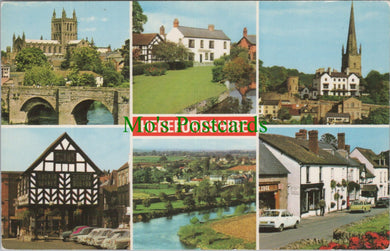 Herefordshire Postcard - Hereford, Ledbury, Ross on Wye, Eardisland  SW13877