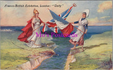 Load image into Gallery viewer, London Postcard - Franco-British Exhibition "Unity" SW14665