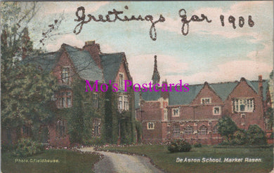 Lincolnshire Postcard - De Aston School, Market Rasen  DZ5