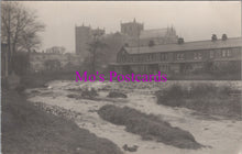 Load image into Gallery viewer, Yorkshire Postcard - The River Skell and Ripon Cathedral  DZ176
