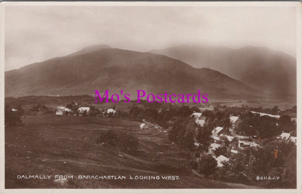 Scotland Postcard - Dalmally From Barachastlan Looking West  DZ183