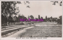 Load image into Gallery viewer, Buckinghamshire Postcard - Marlow Weir From Compleat Angler Hotel  DZ185
