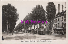 Load image into Gallery viewer, France Postcard - Lille, Boulevard Lille-Roubaix-Tourcoing DZ195