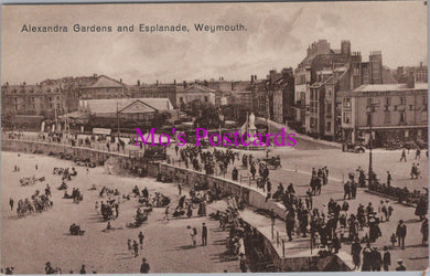 Dorset Postcard - Alexandra Gardens and Esplanade, Weymouth   DZ211