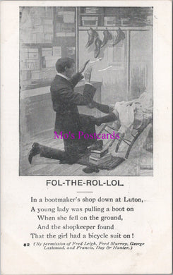 Living Picture Series Postcard - Fol-The-Rol-Lol  Bootmaker's Shop  DZ226