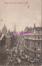 Load image into Gallery viewer, London Postcard - Mansion House and Cheapside   SW16689