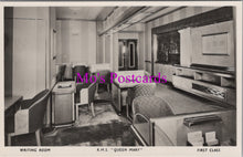 Load image into Gallery viewer, Shipping Postcard - R.M.S."Queen Mary", First Class Writing Room SW14902