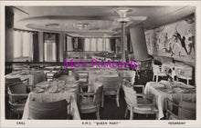 Load image into Gallery viewer, Shipping Postcard - R.M.S."Queen Mary" Ocean Liner. Verandah Grill SW14935
