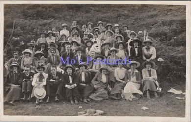 Social History Postcard - Group of People on a Countryside Outing  DZ58