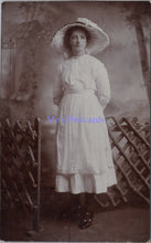 Load image into Gallery viewer, Social History Postcard - 14 Year Old Girl Called Queenie   DZ64
