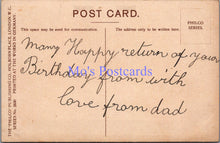 Load image into Gallery viewer, Greetings Postcard - Birthday Wishes. Vase of Red Roses  DZ81
