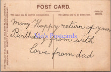 Load image into Gallery viewer, Greetings Postcard - Birthday Wishes. Vase of Red Roses  DZ81