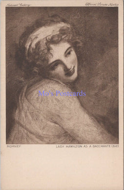 Art Postcard - Romney, Lady Hamilton as a Bacchante  DZ86