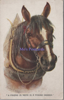 Animals Postcard - Working Horse, Artist Florence.E.Valter  DZ106