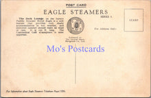 Load image into Gallery viewer, Shipping Postcard - Royal Eagle Steam Ship, The Deck Lounge  DZ107