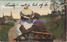 Load image into Gallery viewer, Romance Postcard - Romantic Couple, Lonely! - Not a Bit of it DC1949