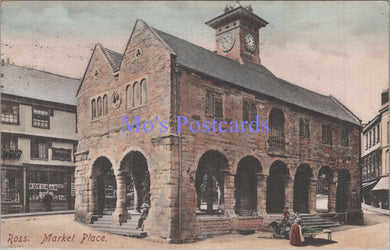Herefordshire Postcard - Ross-on-Wye Market Place   DC1971