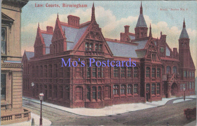 Warwickshire Postcard - Law Courts, Birmingham  DC1886