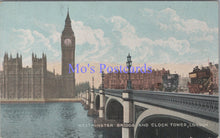 Load image into Gallery viewer, London Postcard - Westminster Bridge and Clock Tower  DC1783