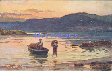 Scotland Postcard - Sunset, Iona, Inner Hebrides  SW14354