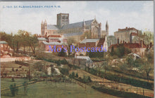 Load image into Gallery viewer, Hertfordshire Postcard - St Albans Abbey From North West   SW14383
