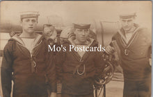 Load image into Gallery viewer, Naval Postcard - British Navy Sailors From HMS Blenheim SW20244