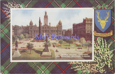Scotland Postcard - Glasgow, George Square & Cenotaph DC2191