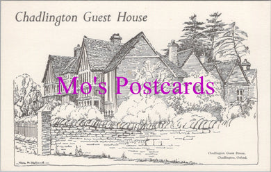 Oxfordshire Postcard - Chadlington Guest House. Artist Vera.M.Holland  DZ51